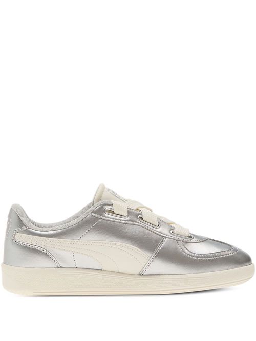 Palermo metallic leather sneakers - Silver