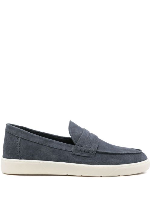 Rubber Sole Suede Loafers
