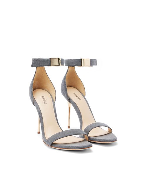 Thea Sandal In Grey Denim