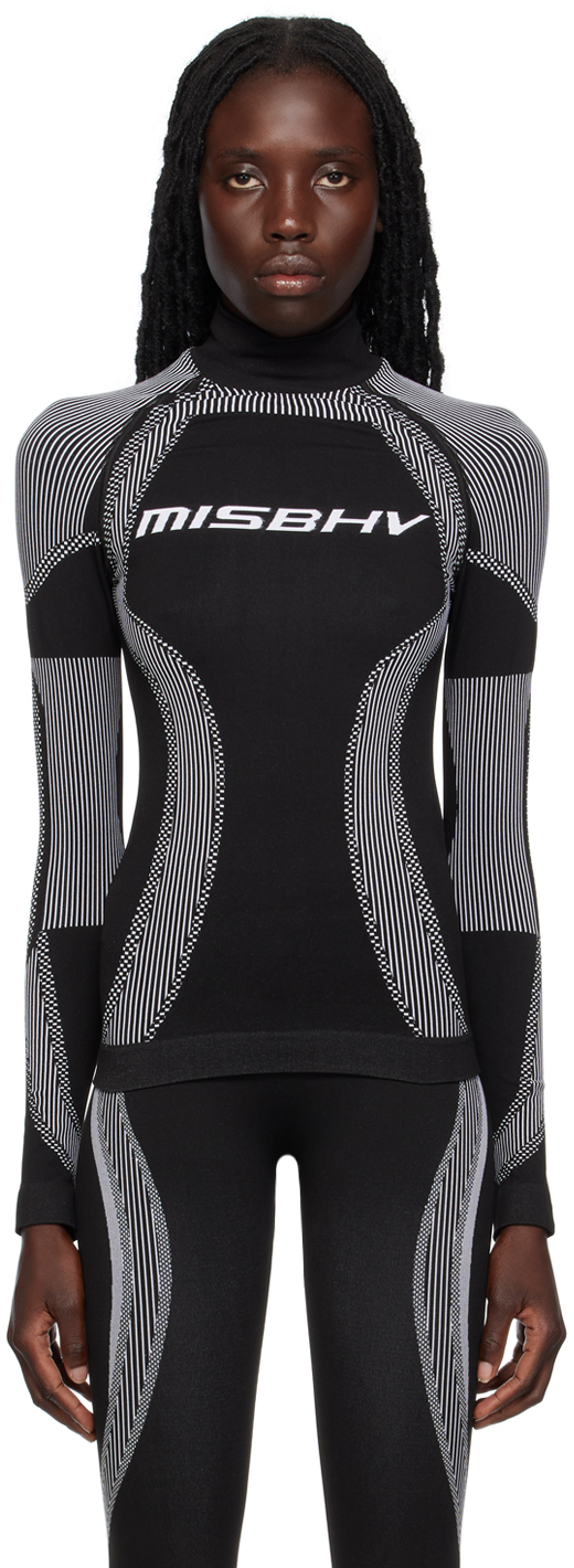 Misbhv Black & White Active Sports Top - Realry: A global