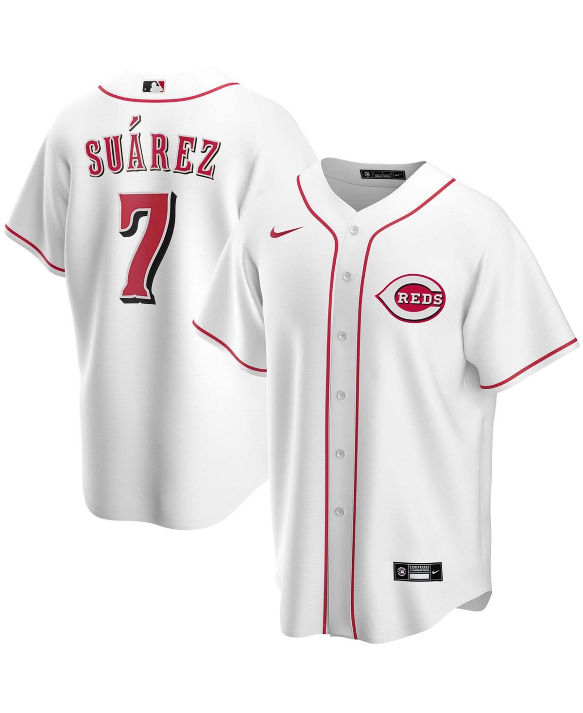 Men's Nike Eugenio Suarez White Cincinnati Reds Home Authentic Player Jersey