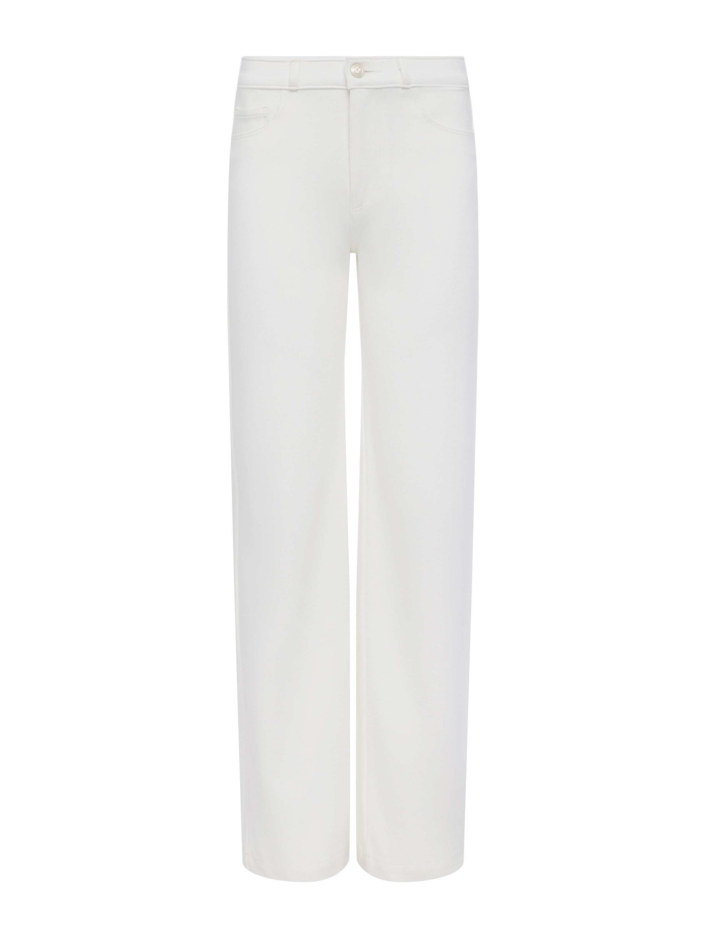 Clayton Wide-Leg Pants In Ivory