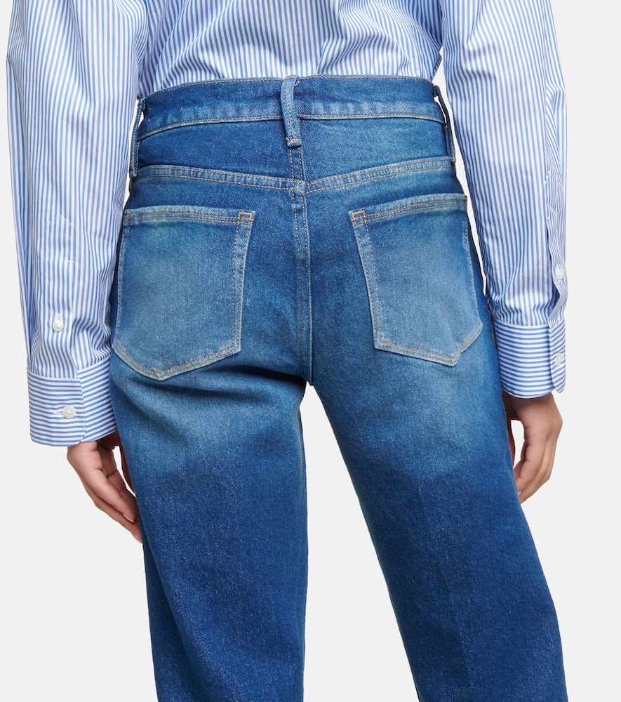 Frame Le Nouveau mid-rise straight jeans