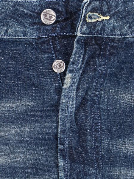 Diesel D-Livery Distressed Straight Jeans