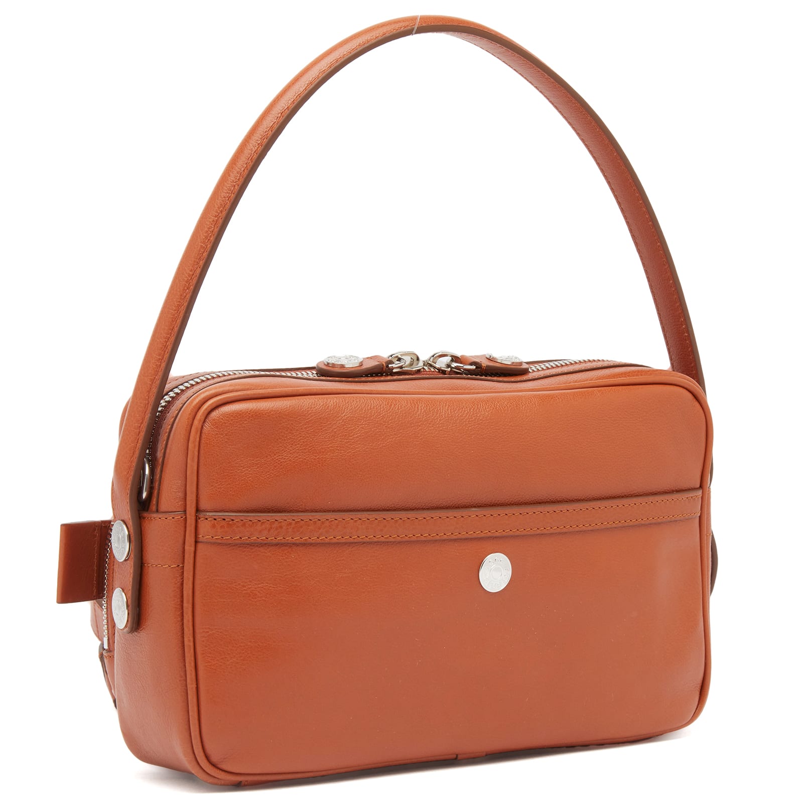 Acne Studios Women's Camero Leather Bag Small in Cognac Brown 