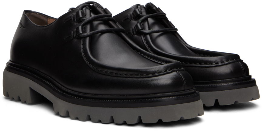 Ami Paris Chunky-sole Leather Derby Shoes in Black for Men