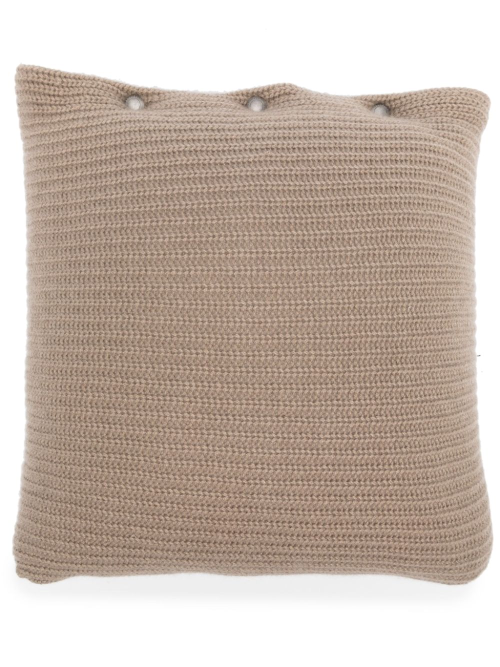 브루넬로 쿠치넬리 cashmere knitted-construction cushion - Brown ML1205D01C8909