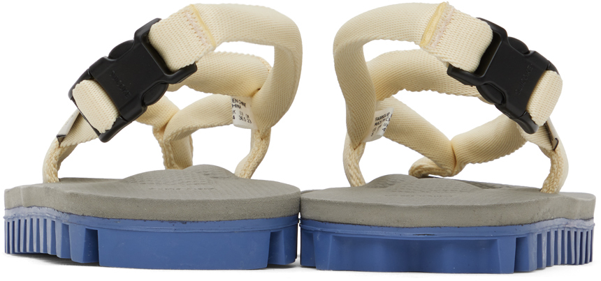 Suicoke Yellow and Gray GUT Sandals - Realry: A global fashion