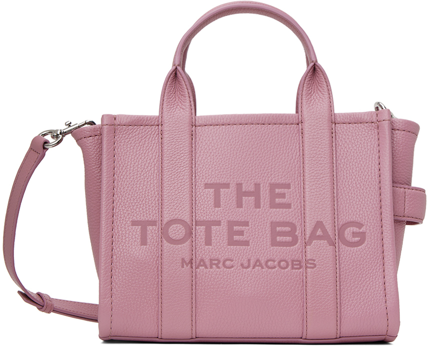 Marc Jacobs Pink The Leather Mini Tote Bag