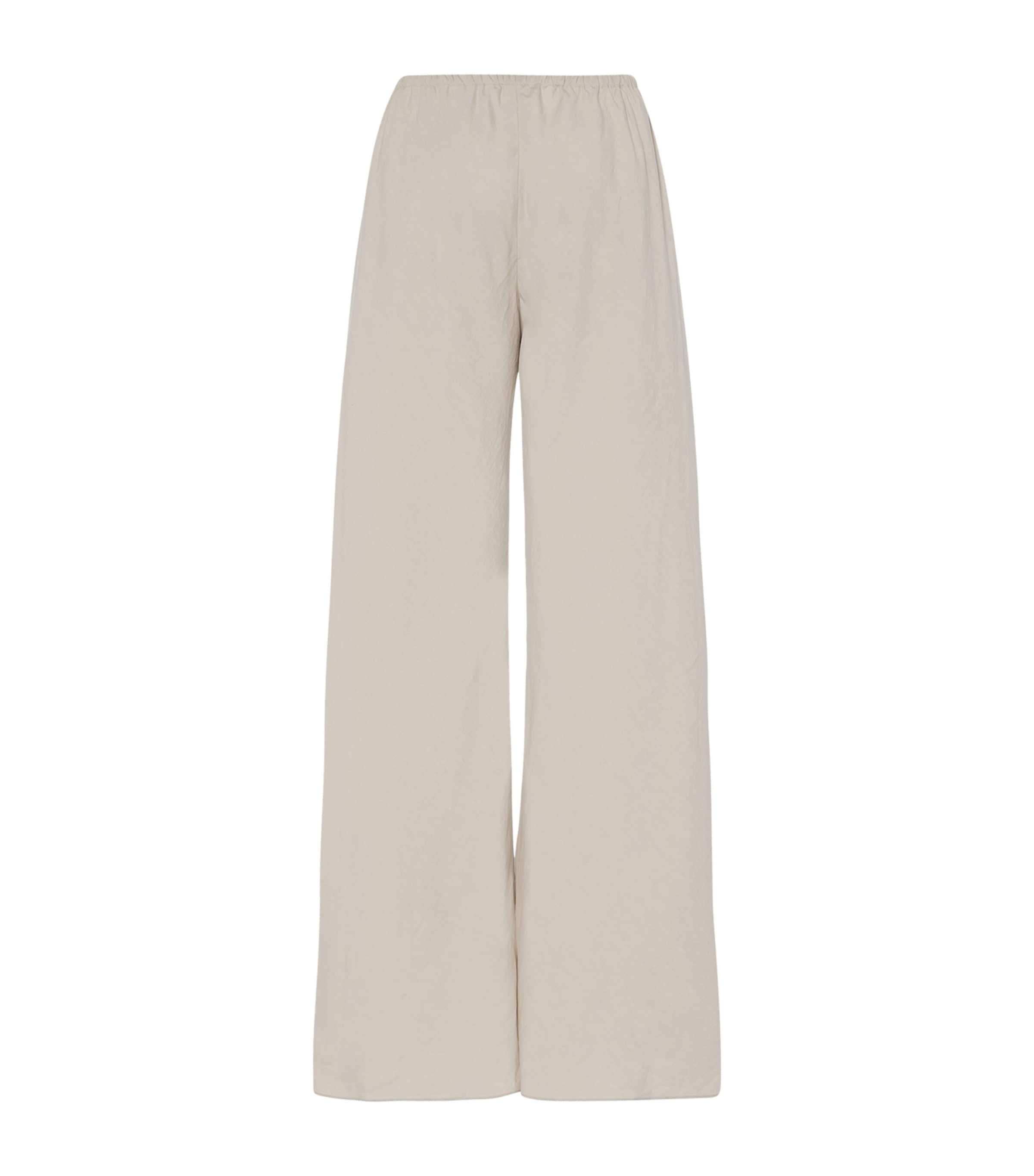 The Row Gala Silk-Linen Trousers
