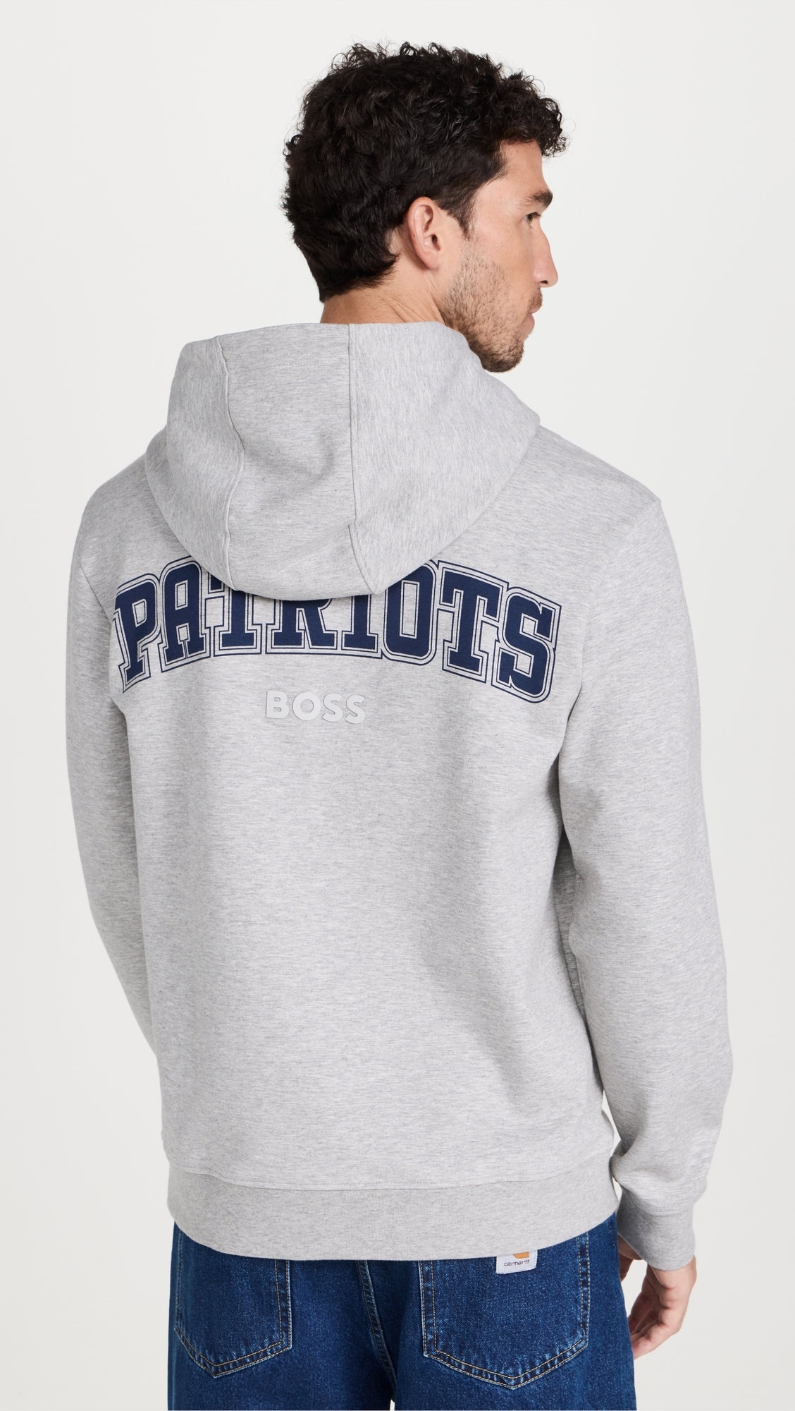 Patriots Hoodie Grey