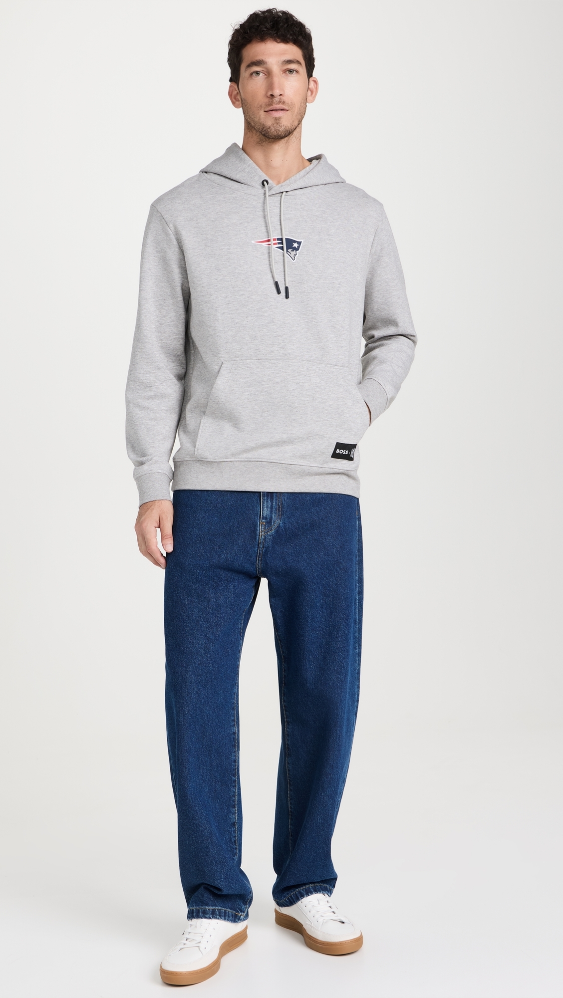 Patriots Hoodie Grey