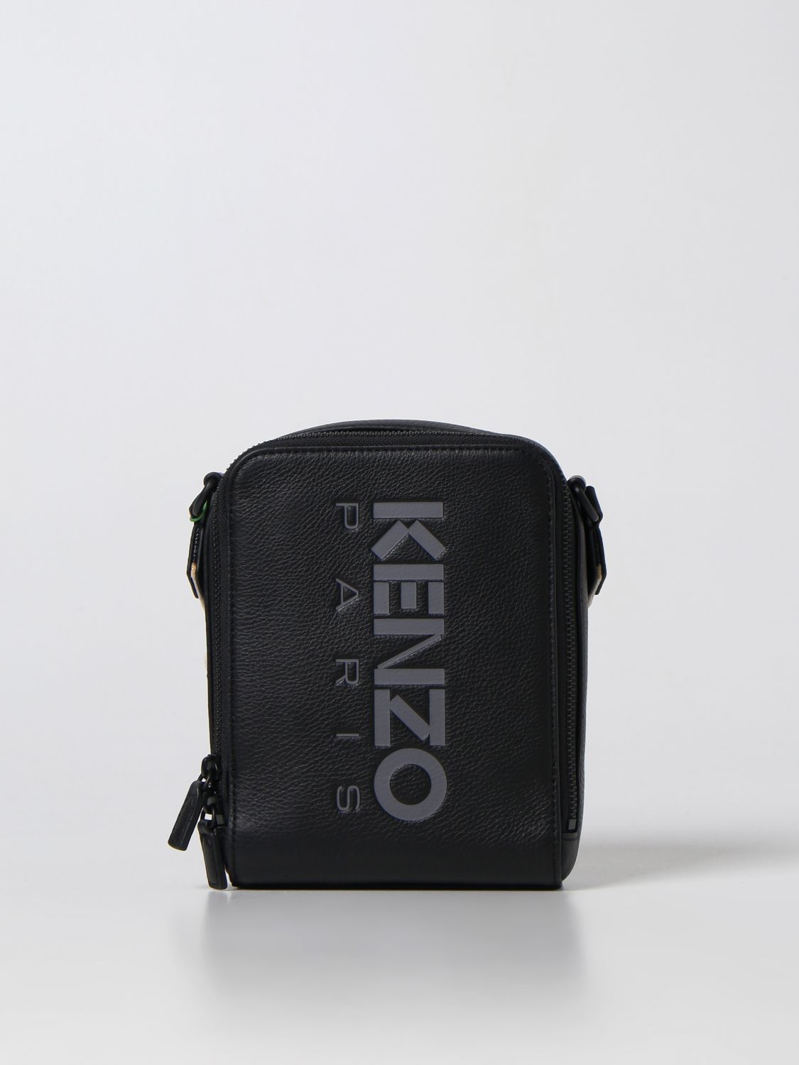 KENZO Logo Large Crossbody Bag in Black for Men