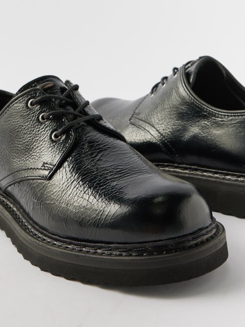 Our Legacy Trampler crinkled-leather Derby shoes - Realry: A
