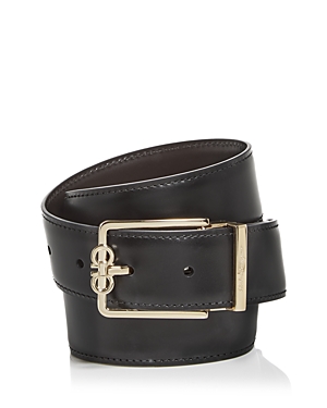 Men's Reversible Leather Gancini-Buckle Belt