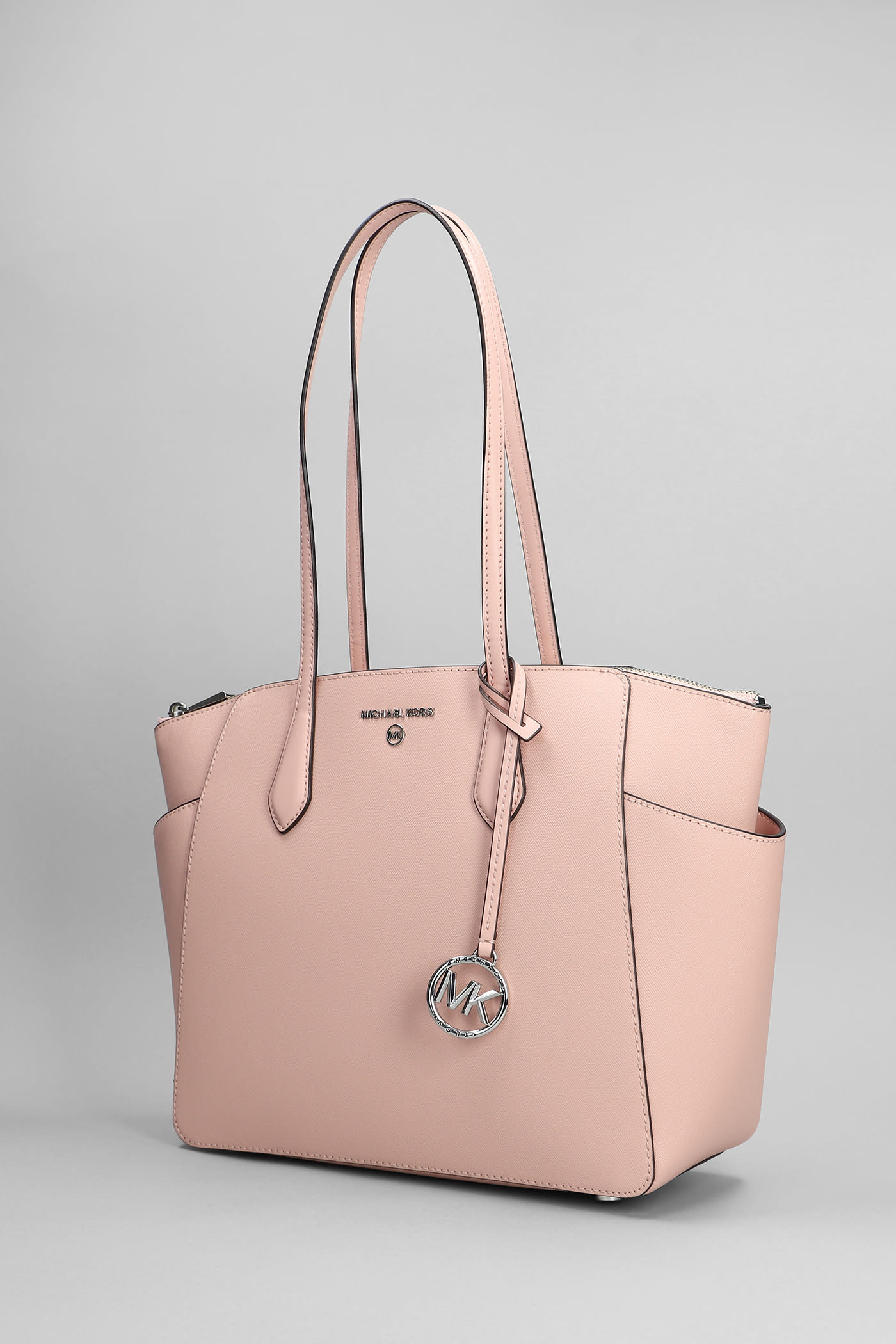 Michael Kors Marilyn Tote In Rose-Pink Leather - Women for Women