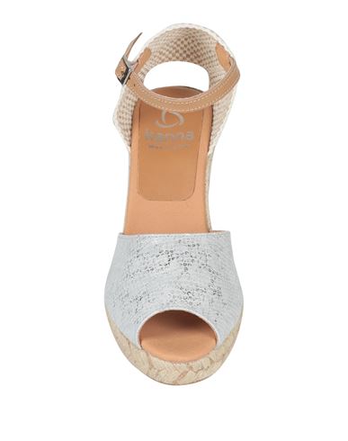 Kanna Woman Espadrilles Light grey Size 11 Soft Leather