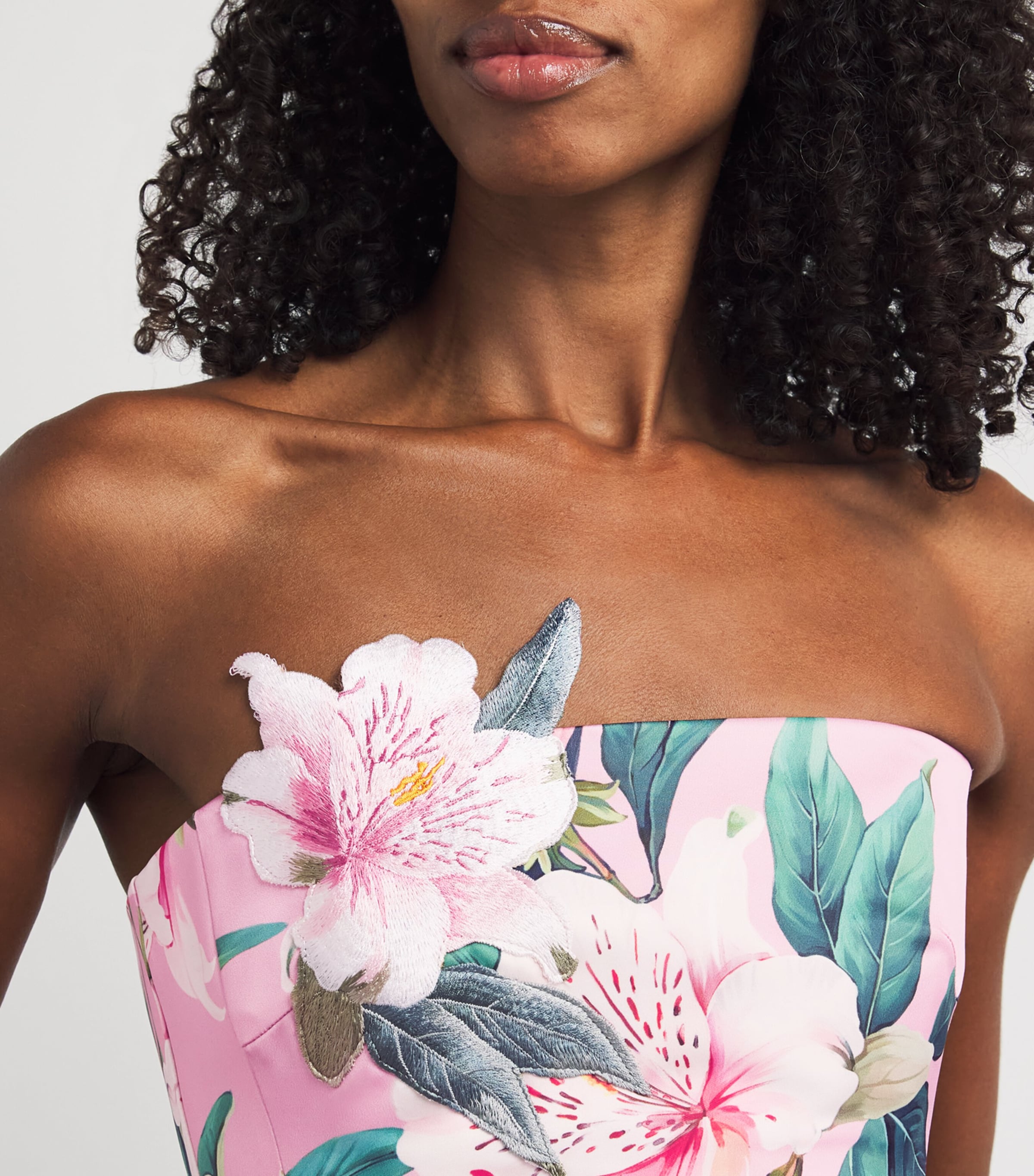 Satin Floral Nora Maxi Dress