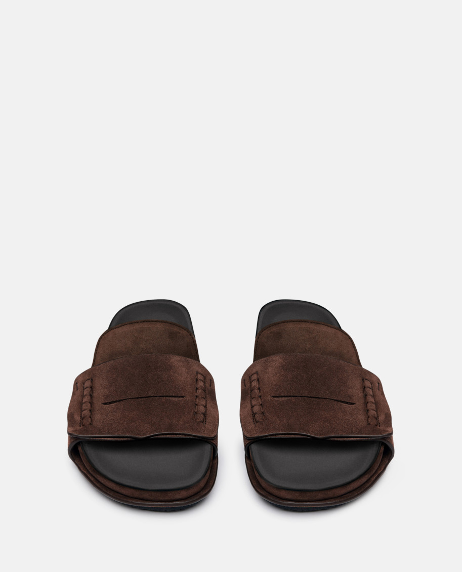 Brown Slip On Sandals
