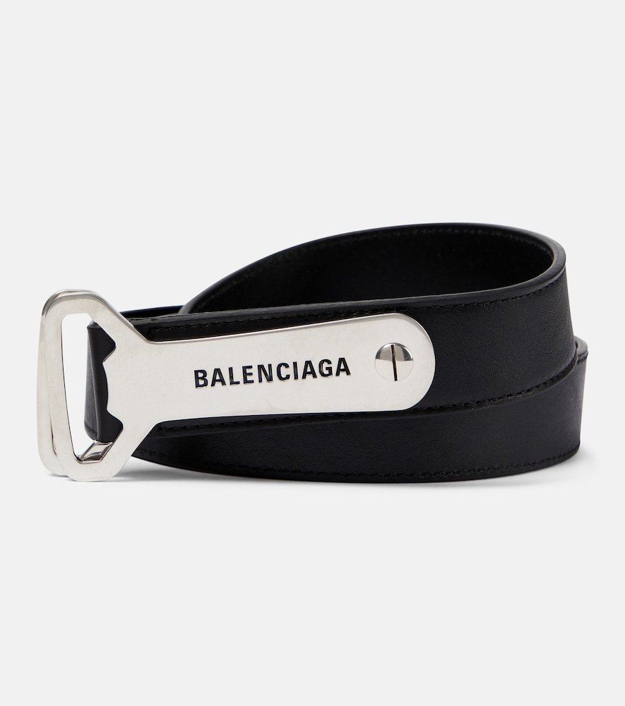 Balenciaga Bottle Opener Dリングレザーベルト - Realry