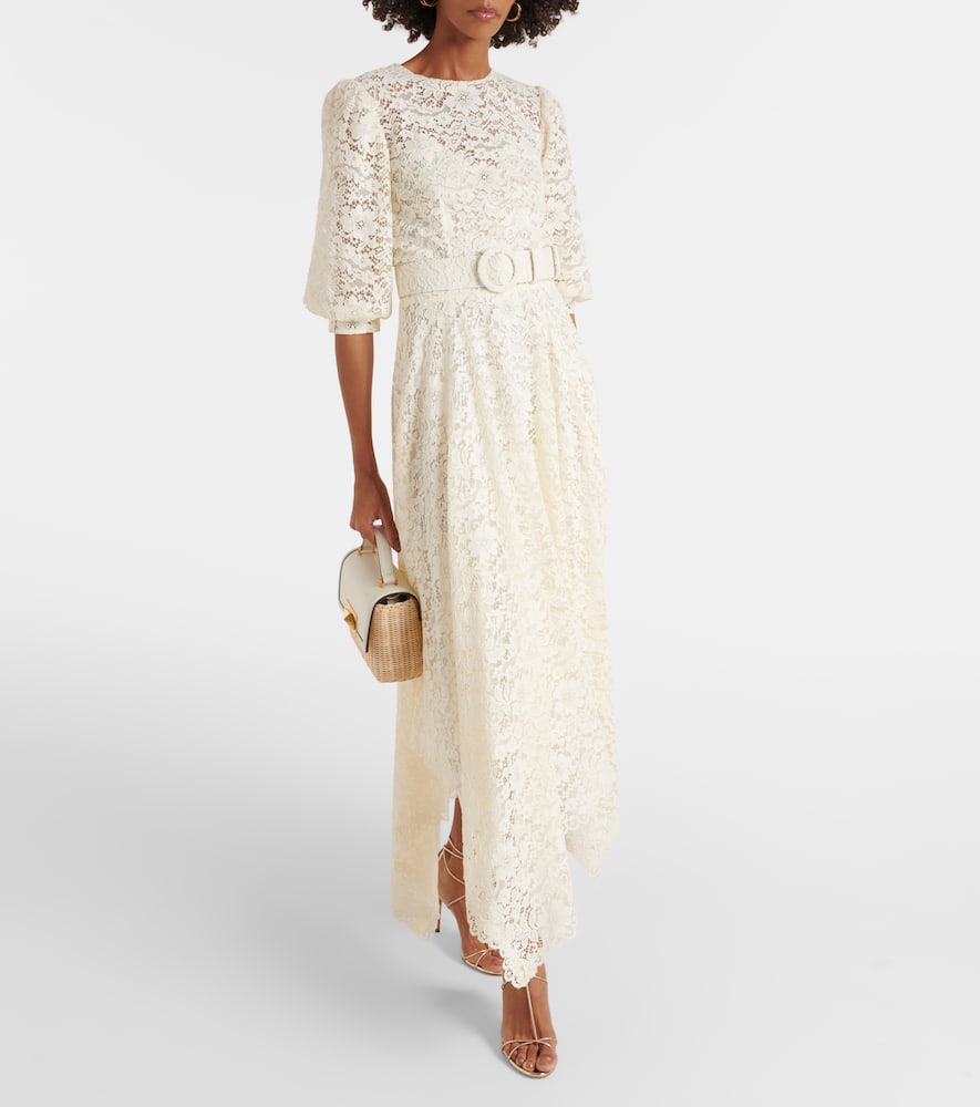 Costarellos Lace midi dress