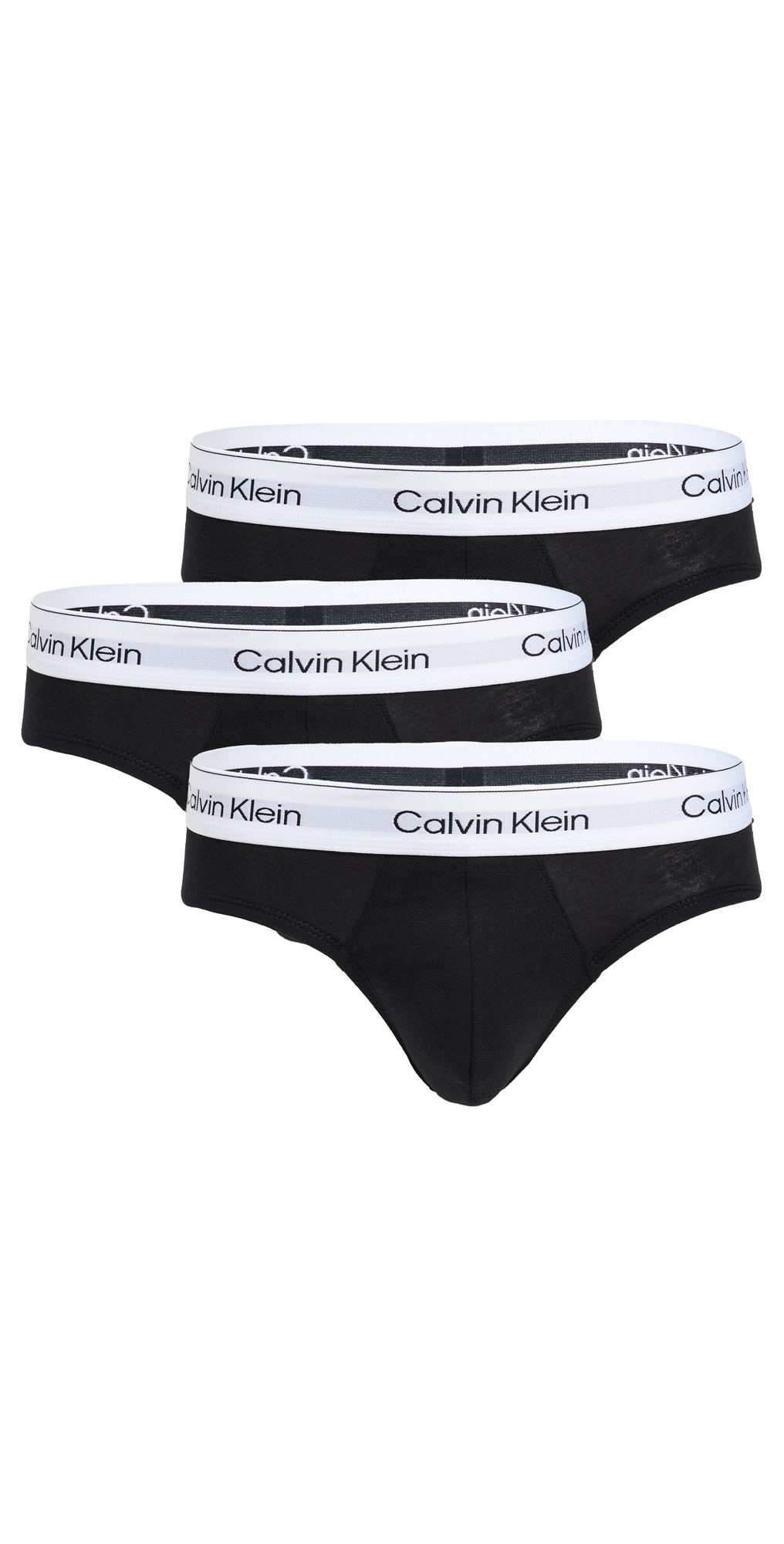 Calvin Klein Underwear Icon Cotton Stretch 3-Pack Briefs Black