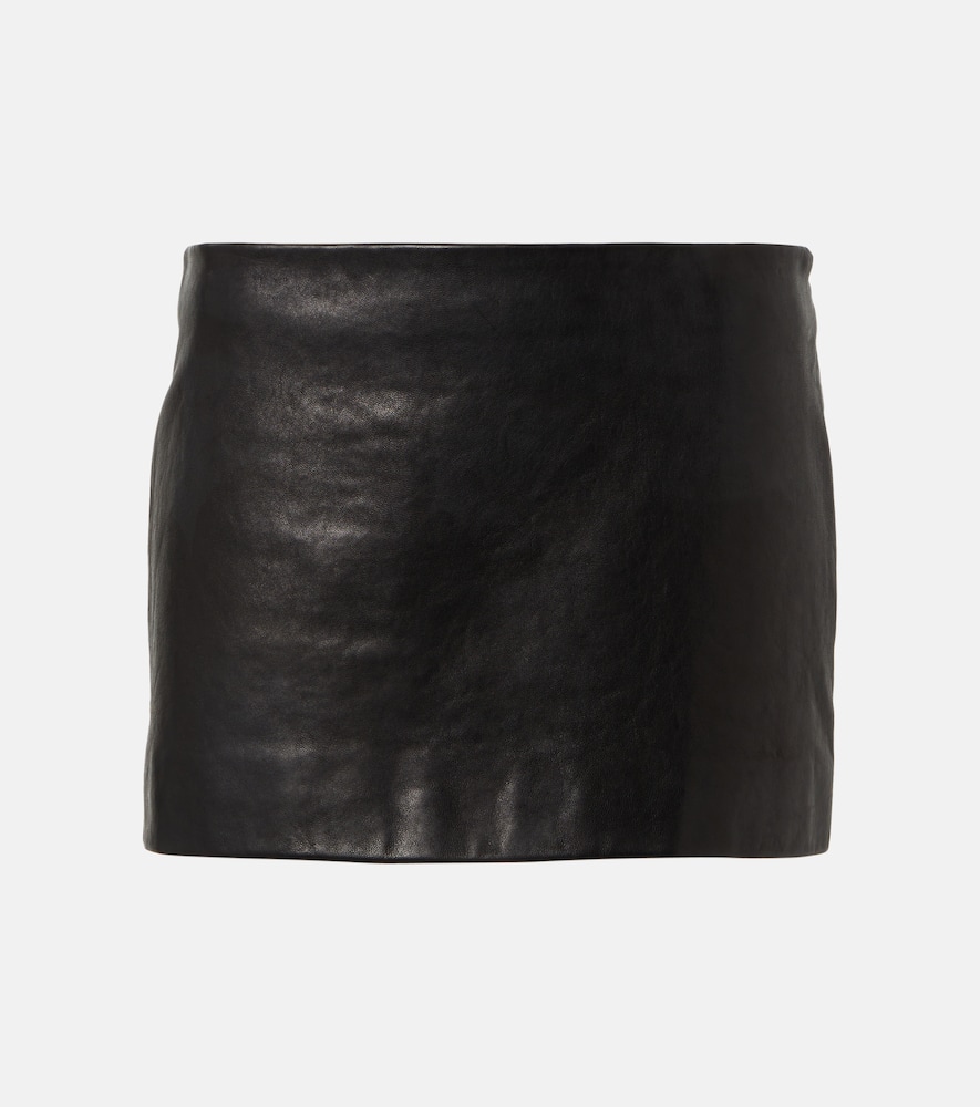 Jett leather miniskirt
