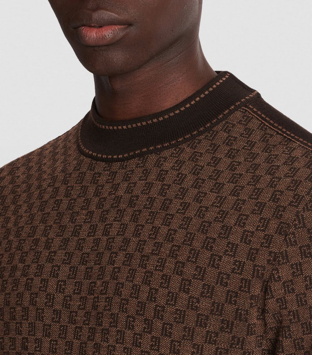 Sweatshirts & Sweaters Balmain - Mini monogram hoodie barley brown stretch  - BH0JT205BC53WGB