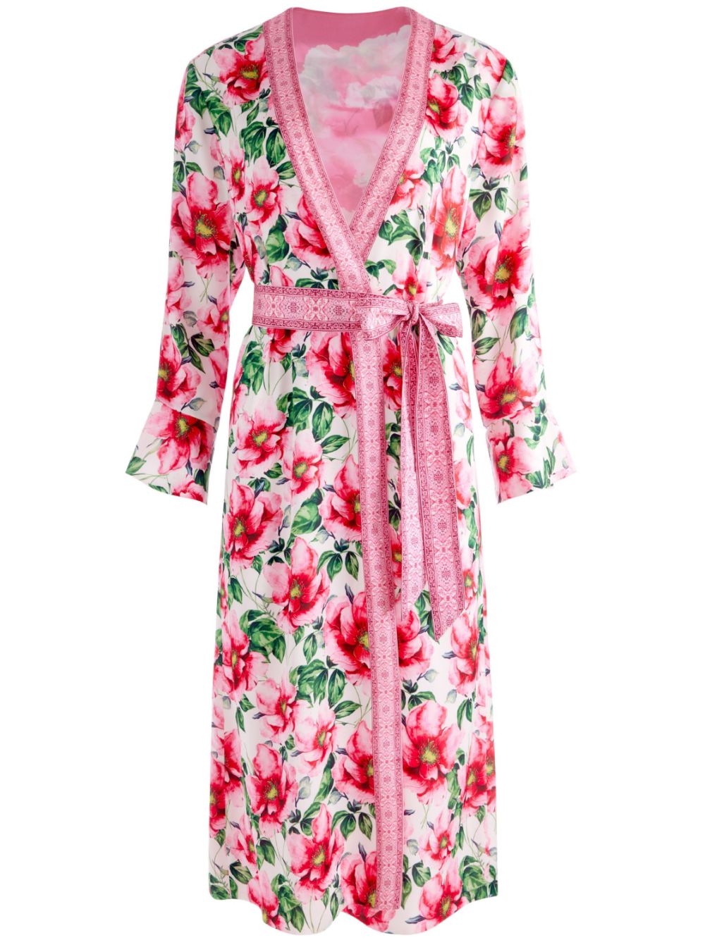 Alice & Olivia Joon Reversible Robe - High Tea Floral