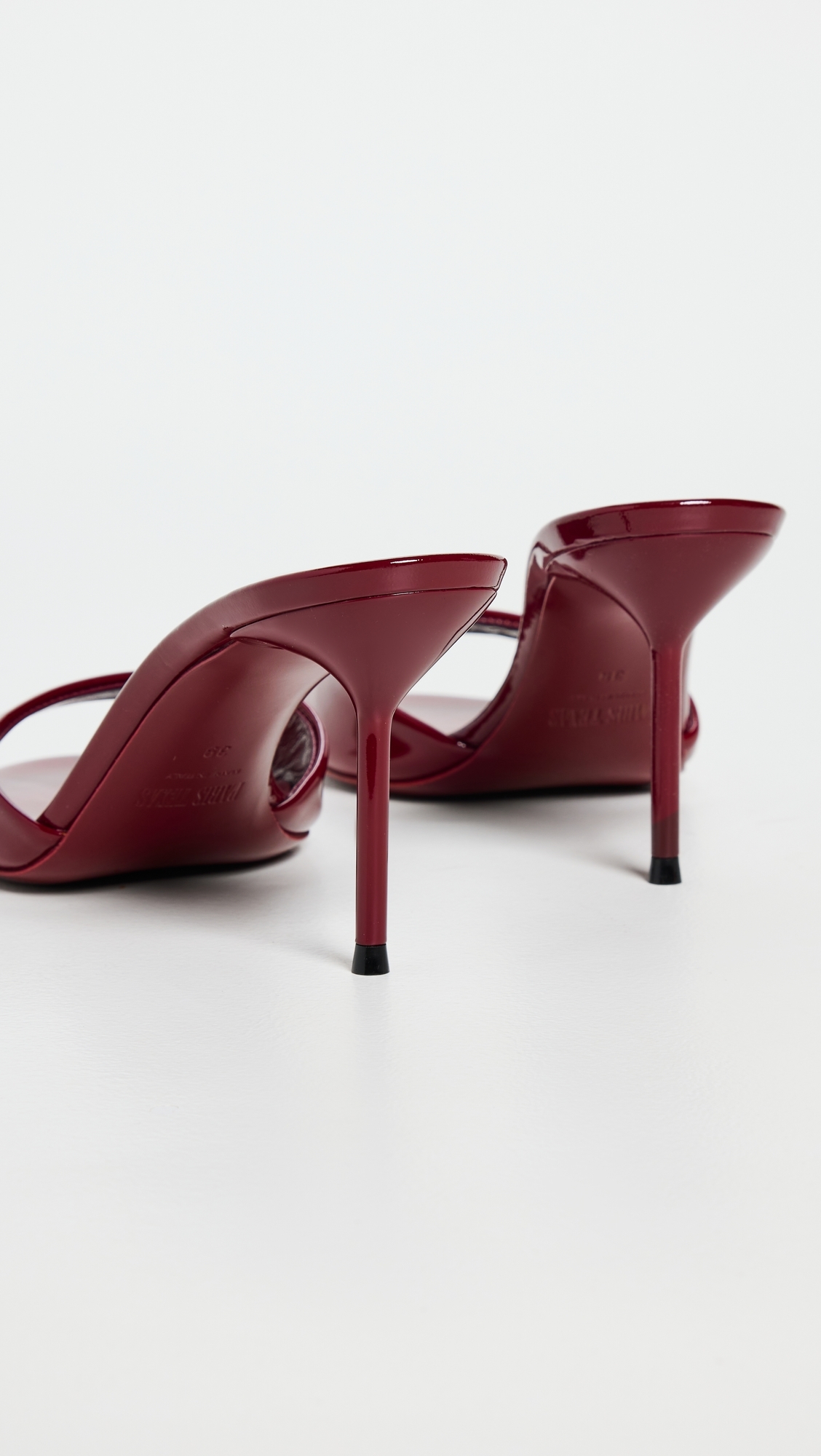 Lidia Mules 70mm Rouge Noir