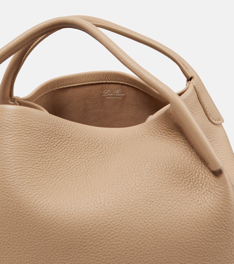 Loro Piana Bale Leather Convertible Shoulder Bag