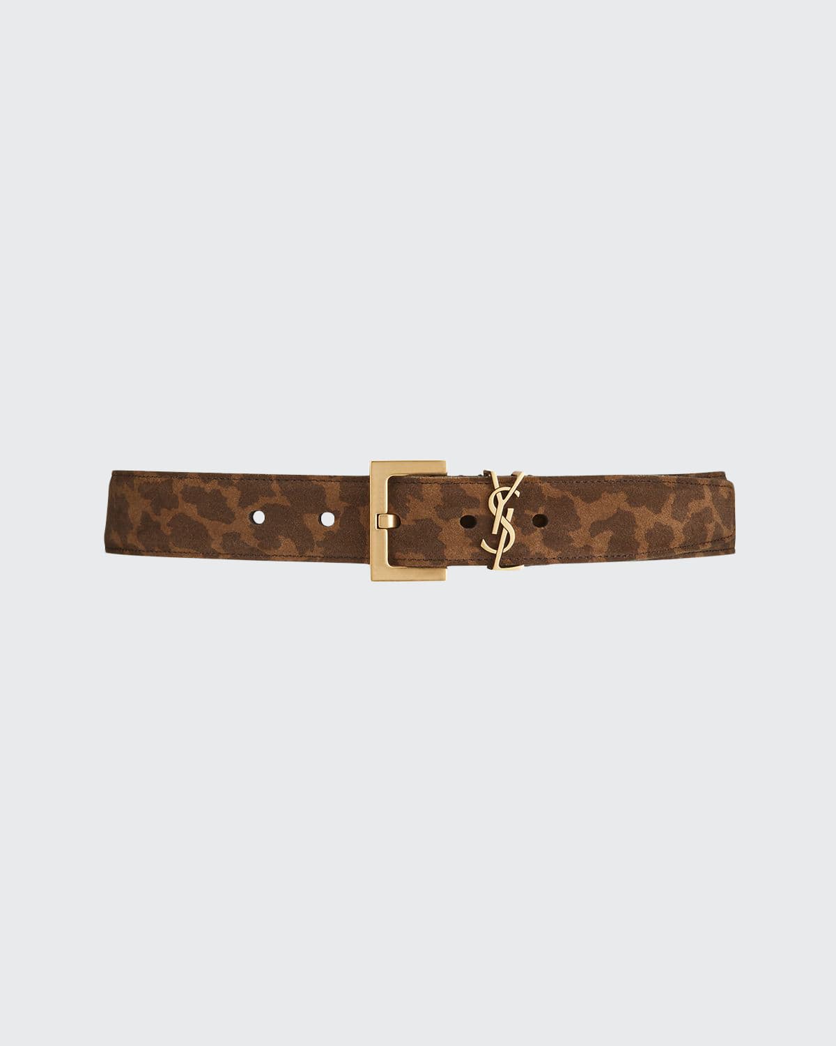 monogram print belt