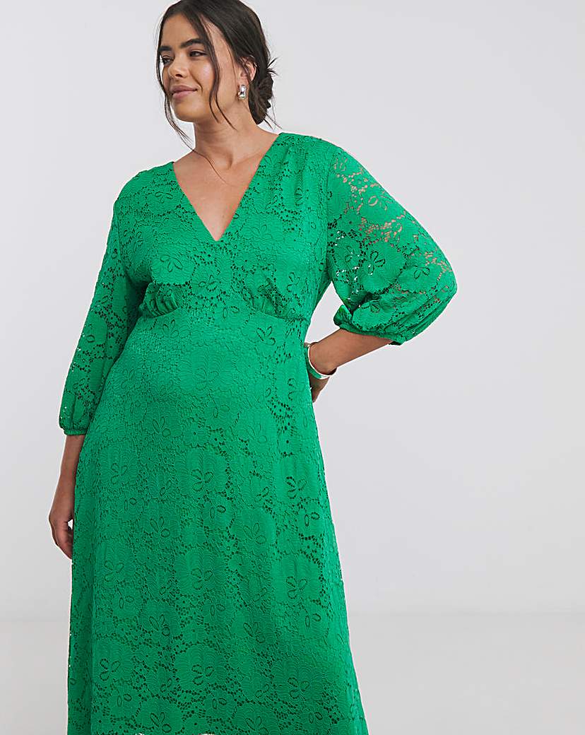 Joanna Hope Midi Lace Dress
