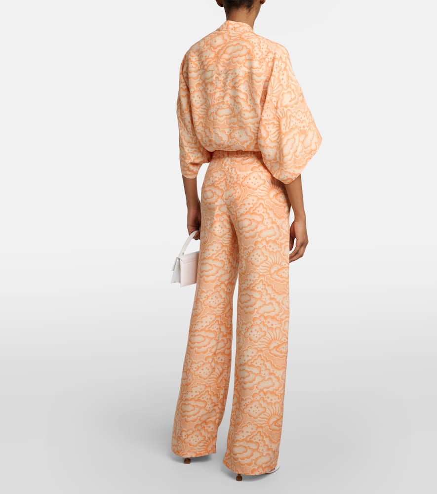 Stella McCartney Mid-rise silk pants