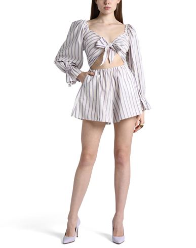 Topshop Woman Playsuit Ivory Size 4 Cotton, Polyester