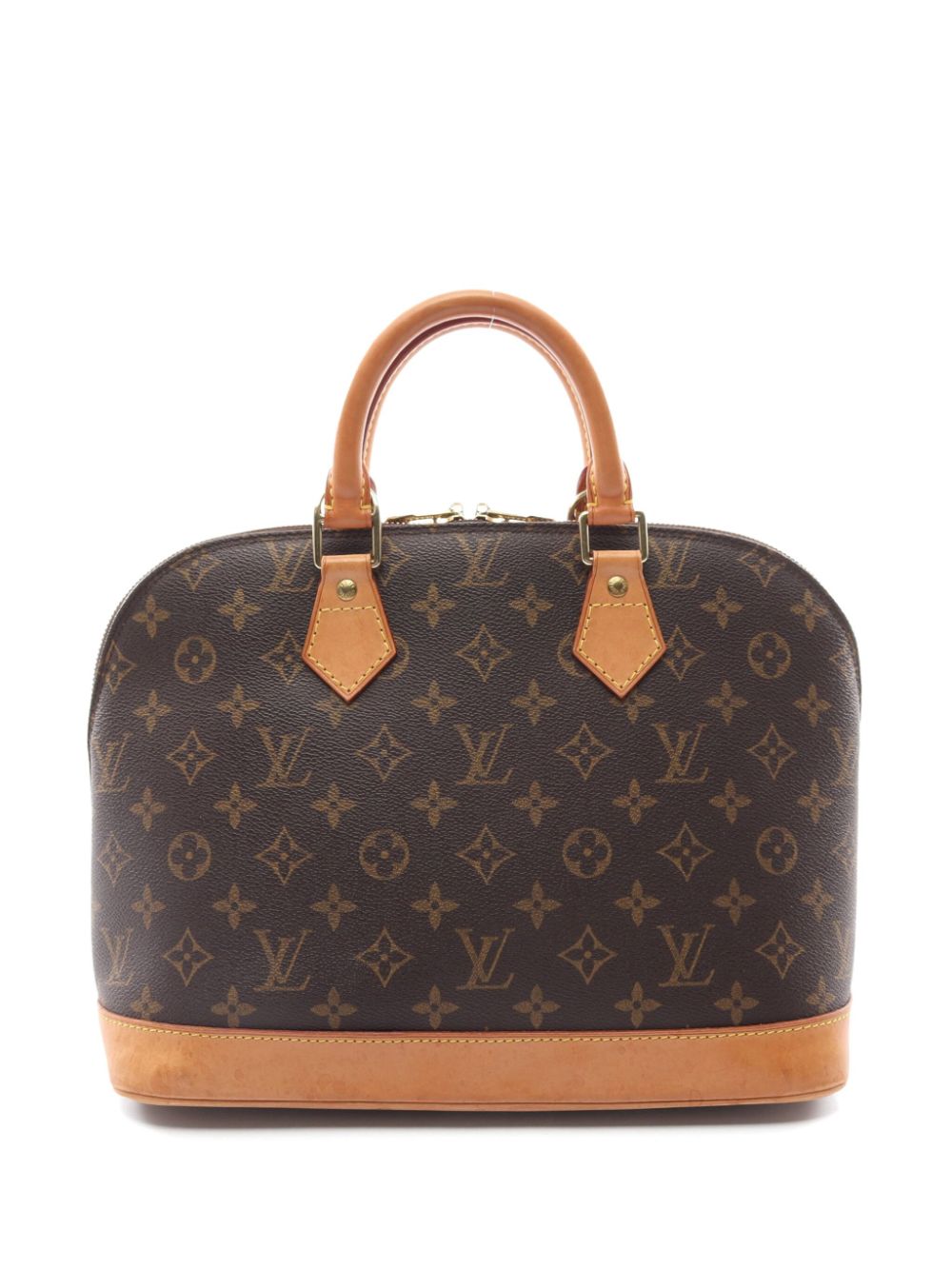 2001 Louis Vuitton Brown Coated Monogram Canvas Alma PM at 1stDibs  louis vuitton  2001, 2001 louis vuitton handbags, alma pm dimensions