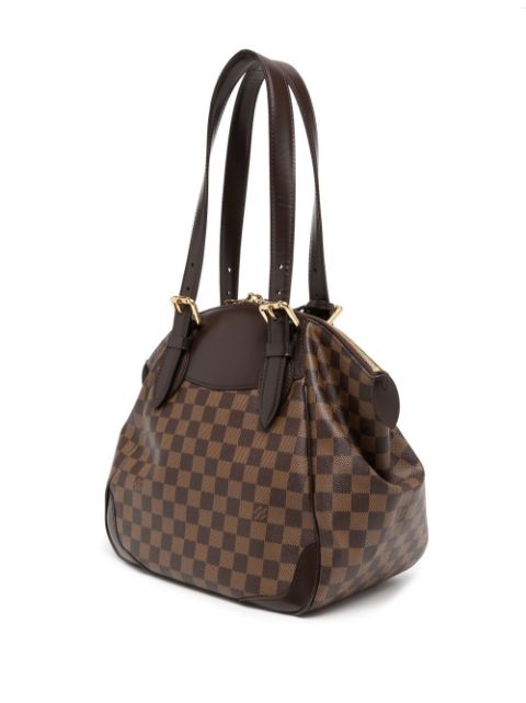 Leather bowling bag Louis Vuitton Brown in Leather - 25153644