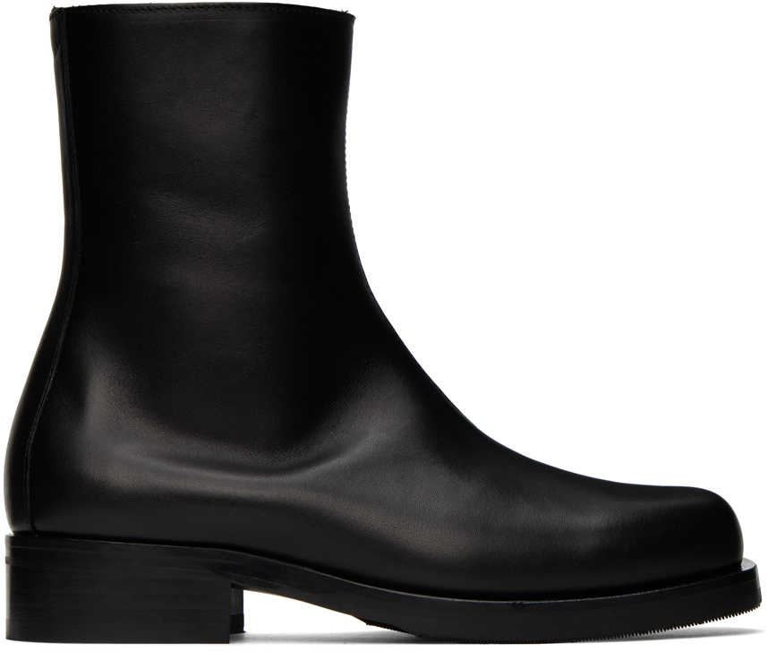 Black camion boots