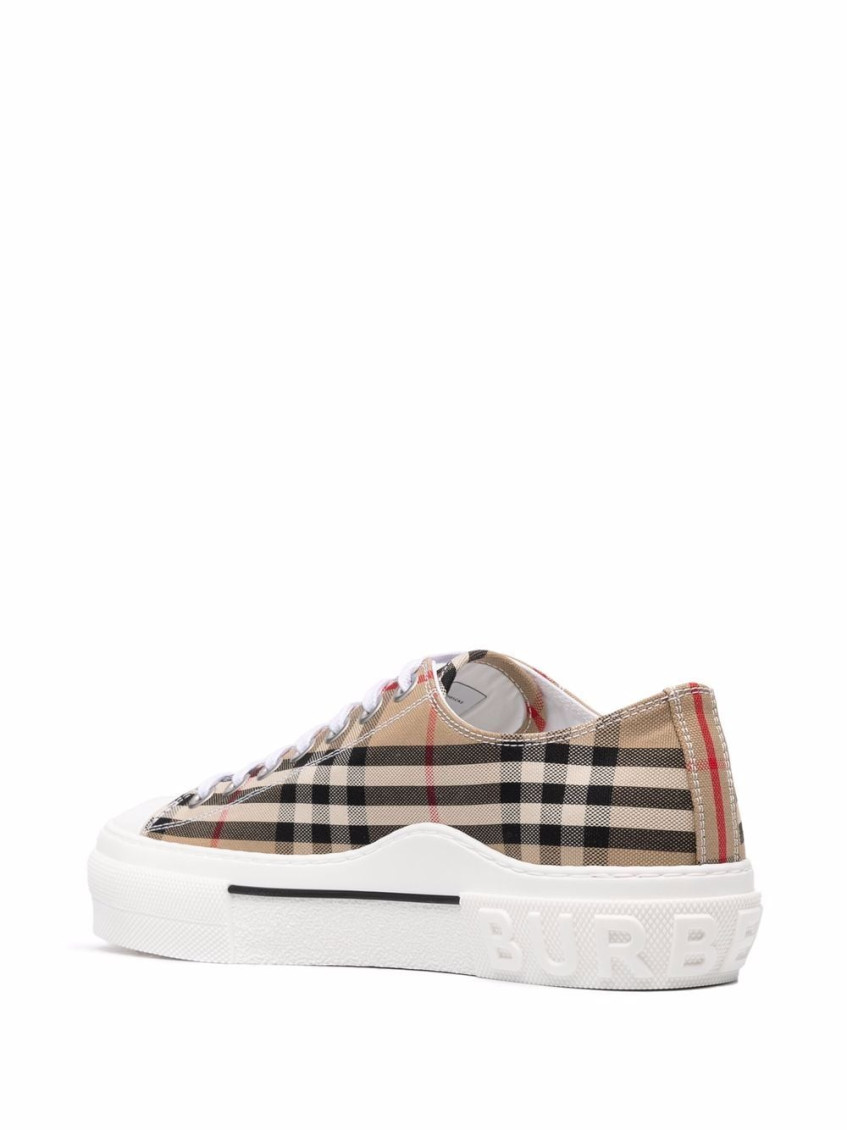Brown Check Sneakers