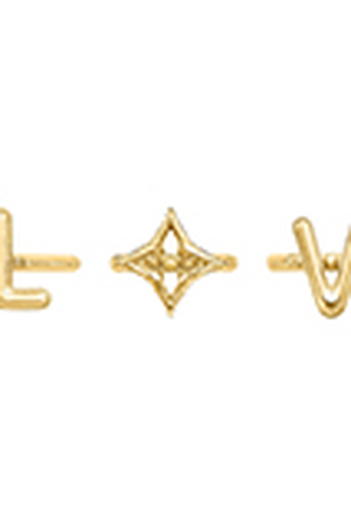 Louis Vuitton, Jewelry, Authentic Louis Vuitton Lv Balloon Set Of 3 Rings  Lv Flower Mp2934 Gold Wbox