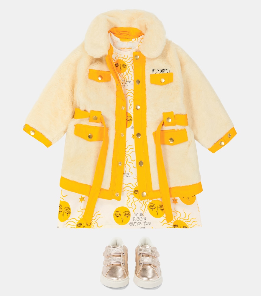 Mini Rodini Moon and Sun cotton-blend dress