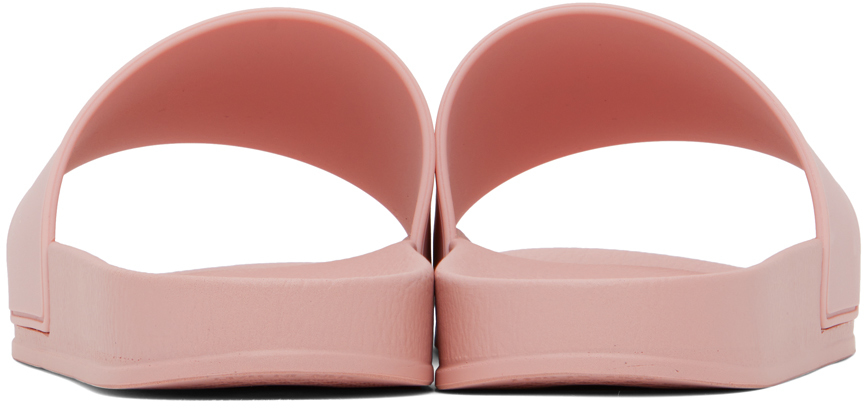 Palm Angels Pink Monogram Pool Slides