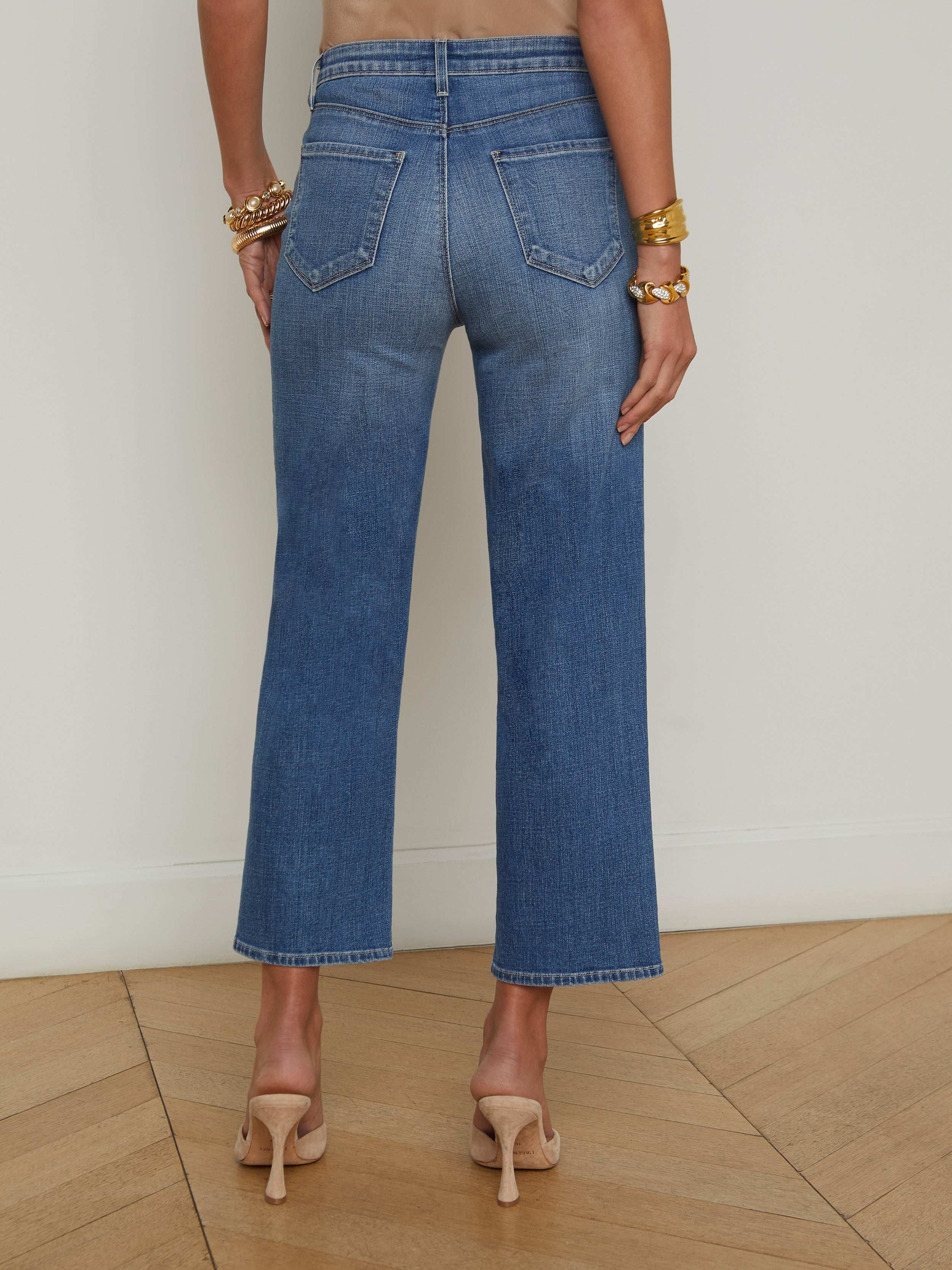 June Cropped Stovepipe Jean In Huxley