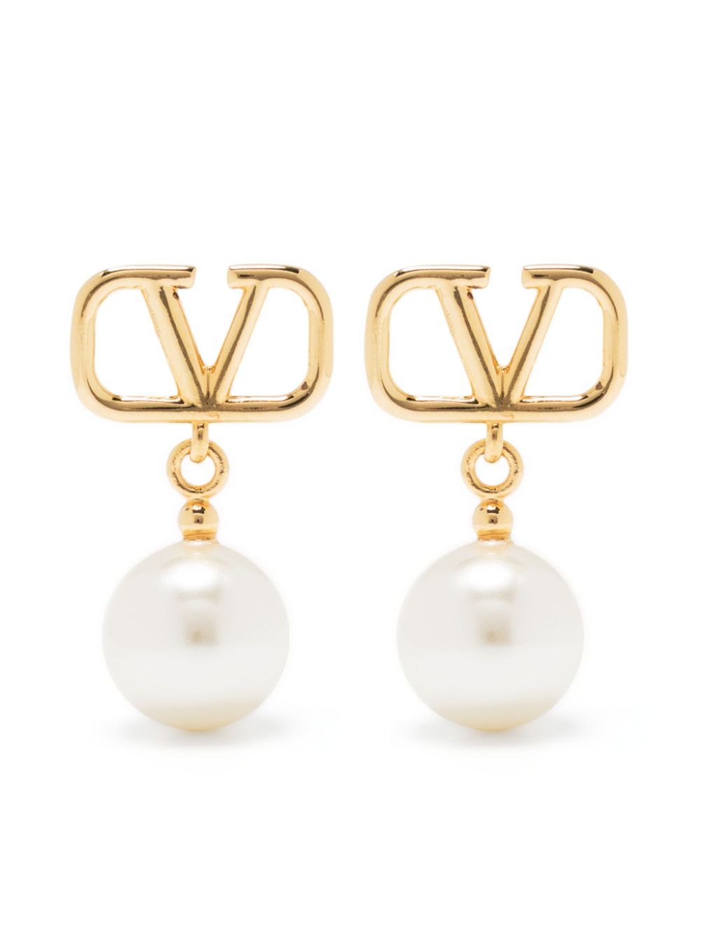 Valentino Garavani VLogo Signature Pearl Drop Earrings - Farfetch