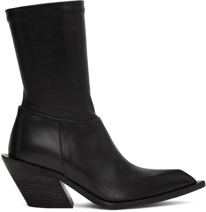 Haider Ackermann 여성 Black Chunky Low Boots 202542F113029