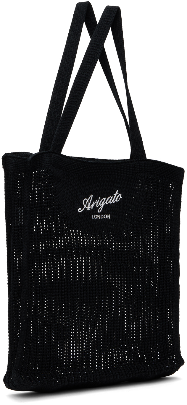 Axel Arigato Black Grid Shopper Tote
