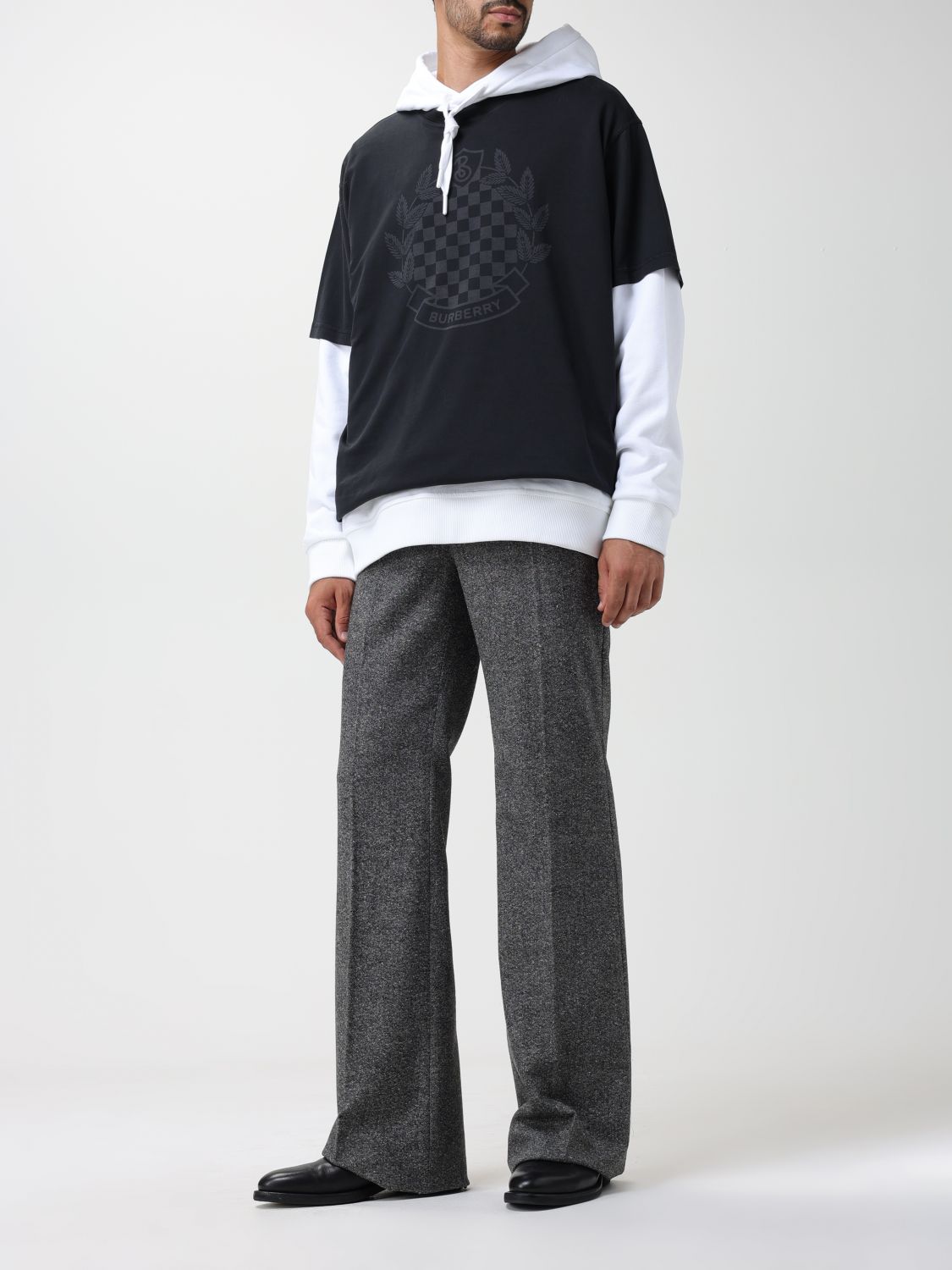 Burberry gray jacquard hoodie - Realry: A global fashion sites