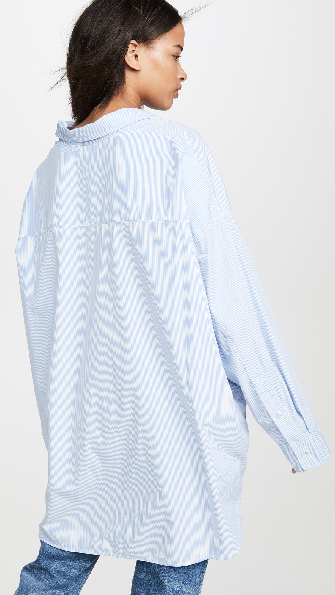 Drop Neck Oxford Shirt