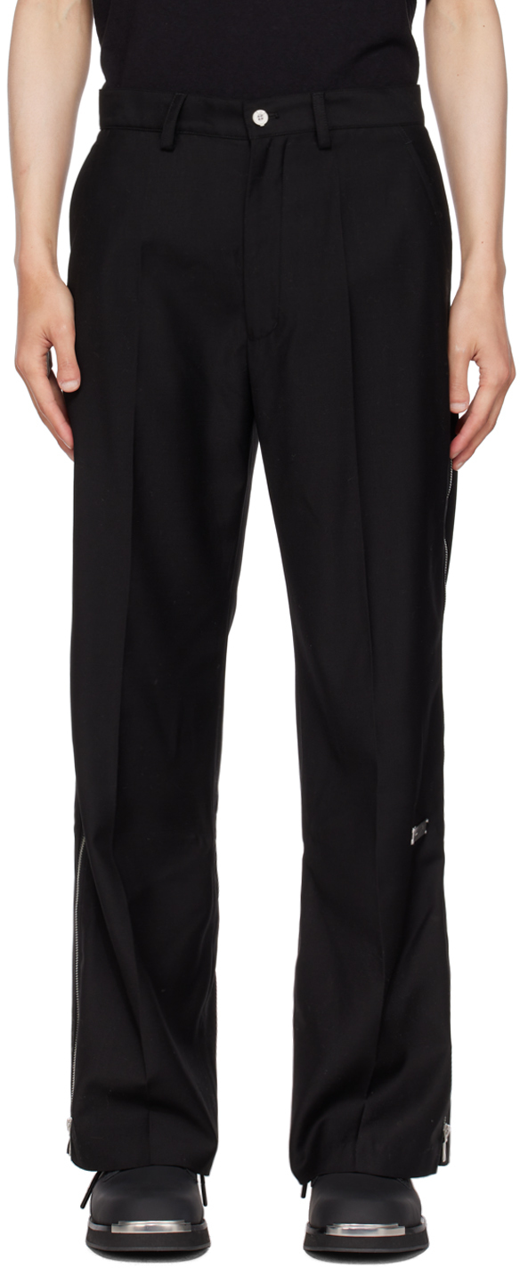 Black Hidden Luster Slacks