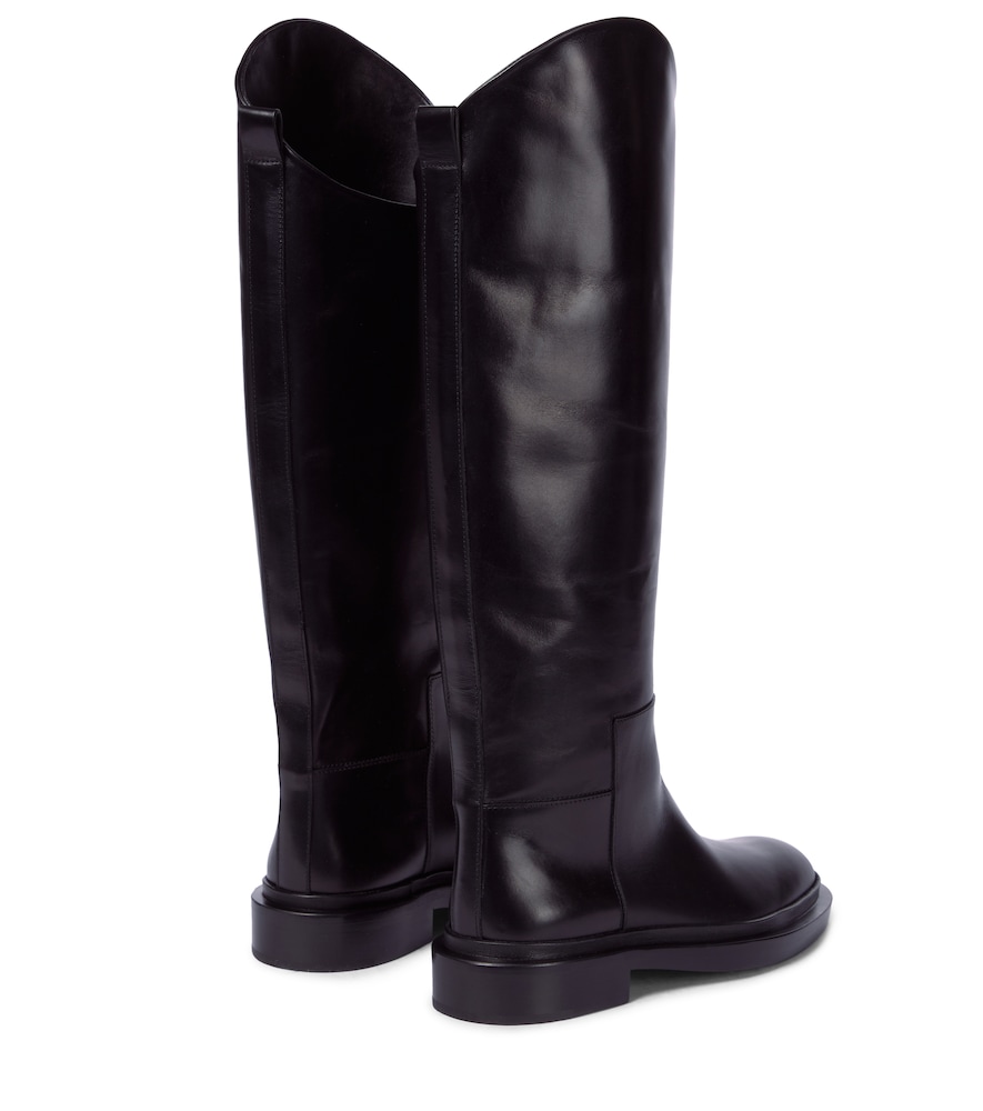 Leather riding boots